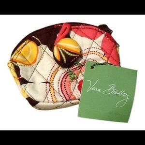 Vera Bradley Buttercup Button Up Coin Purse